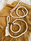 Custom Boho Gift Durable Hand Woven Puppy Pet Accessories Cotton Macrame Dog Leash