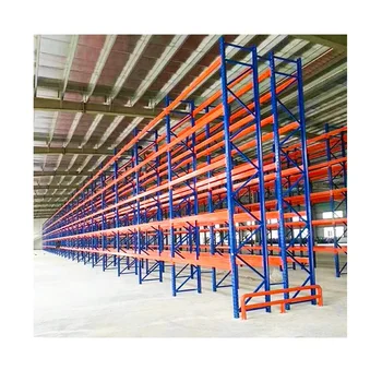 Customated Blue Orange Shelves Pallet Racking Stacking Racks Metal Warehouse Steel Shelving Units Storage Rack For Systems