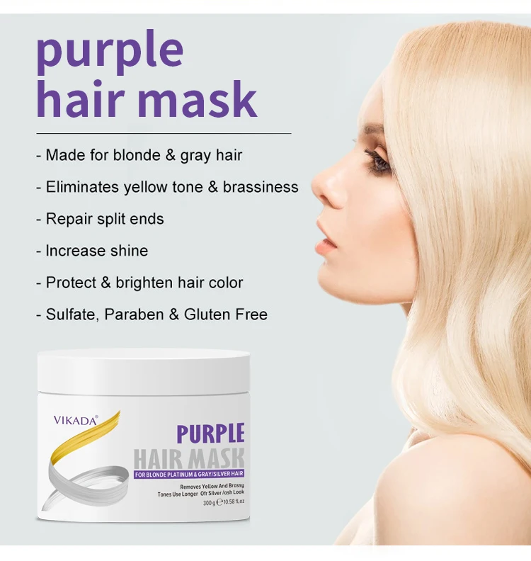Oem Wholesale Private Label Purc Purple Hair Mask Anti Yellow Silver  Shampoo - Buy Purple Hair Mask,Purple Hair Mask Anti Yellow Silver  Shampoo,Purple Shampoo Hair Mask Product on 