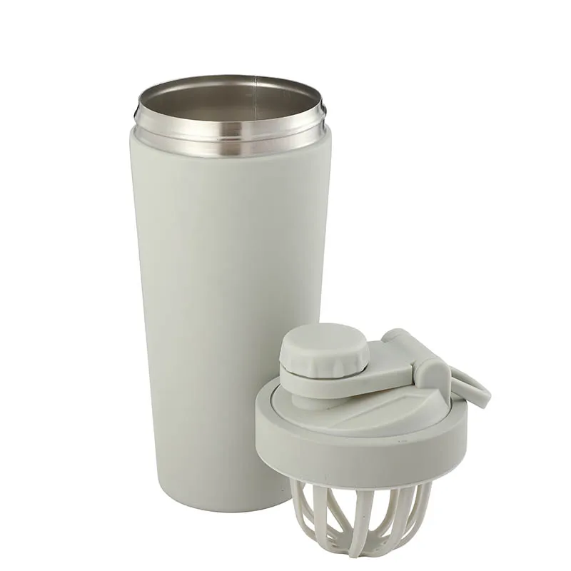 Customized Logo 500ml Double Wall Stainless Steel Mug Cup Shaker Cup Tea Strainer with Lid and Storage Box