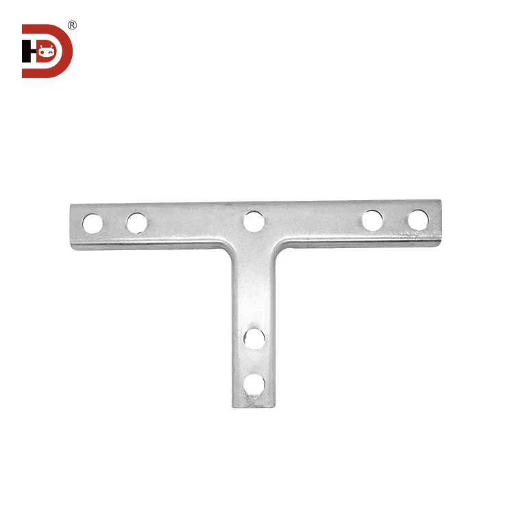 Cleanroom Aluminum Profile Accessories FFU Ceiling Joint Connection Reinforcement Plate T-shaped Cross Fixing Seat Fastener factory