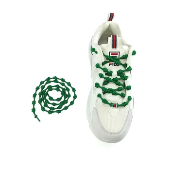 Stock MOQ 50pcs elastic knot shoelace crazy lazy shoe lace converse shoe lace