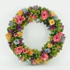Valentines Day Wedding 2021 Hot Sell Wood Curl Flower Wreath Valentines Day Gifts Wedding Decoration