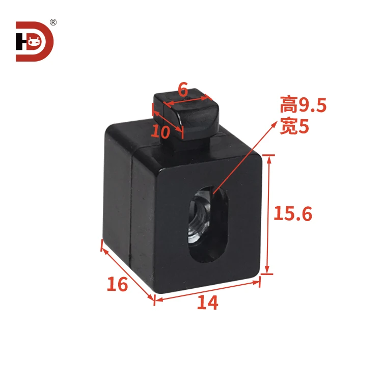 20/30/40 Aluminum Profile Fittings Transparent Spacer Connection Block factory