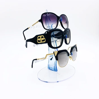 new design Sunglasses Storage Display Stand Holder Organizer Case Show Rack for 3 Glasses