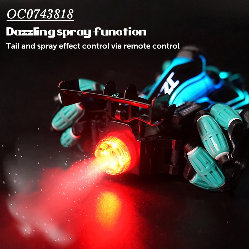 2.4G 1:14 9CH Mist spray super cool rc remote control model cars for boys