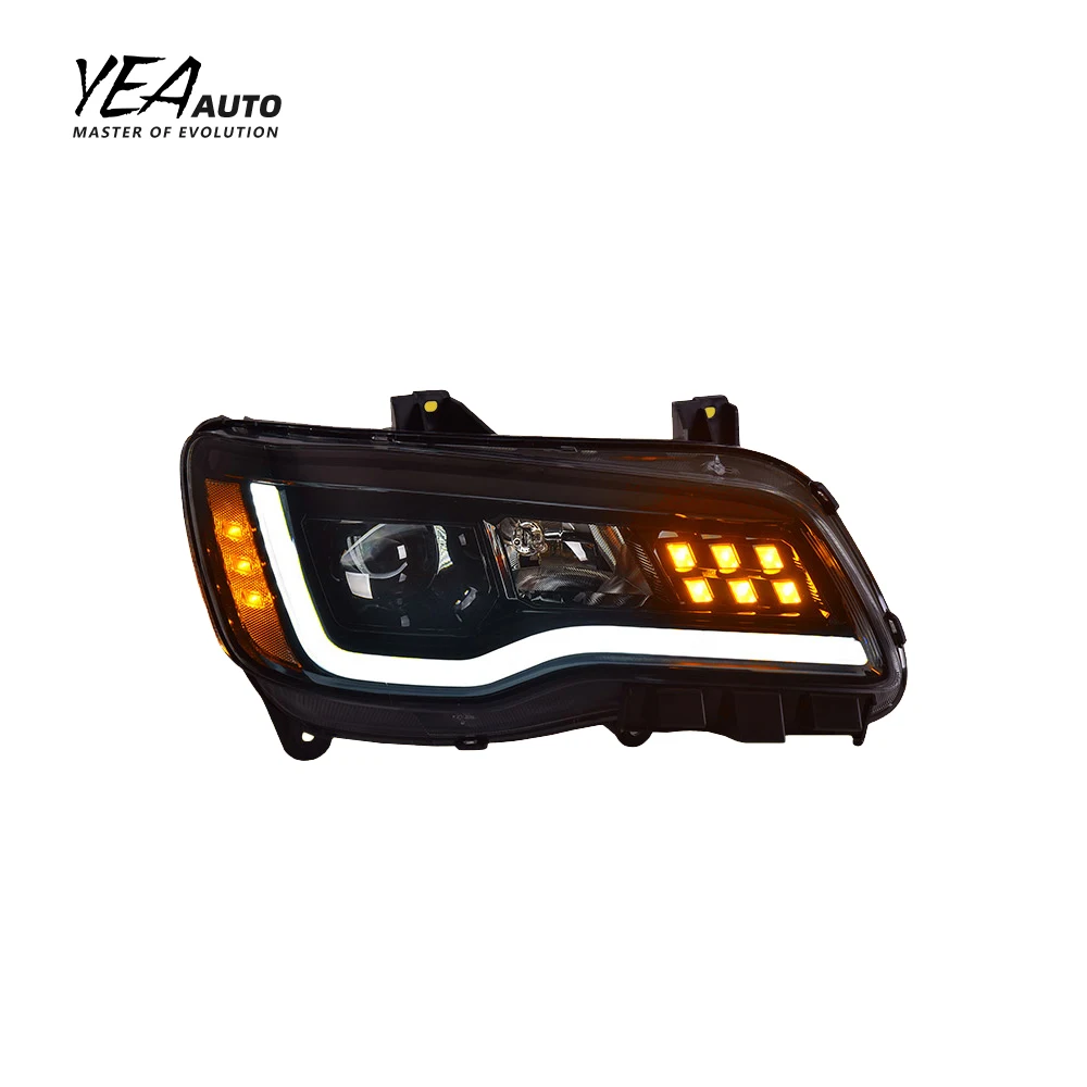 product headlight head light led headlights car headlamp for chrysler 300 300c 2011 2014 front lamp plug and play-4