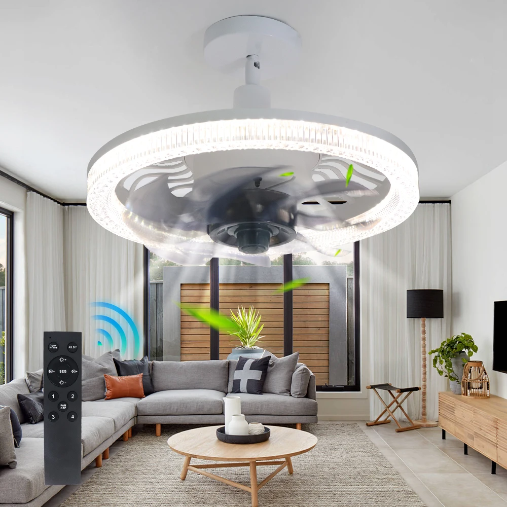 modern led ceiling light with fan