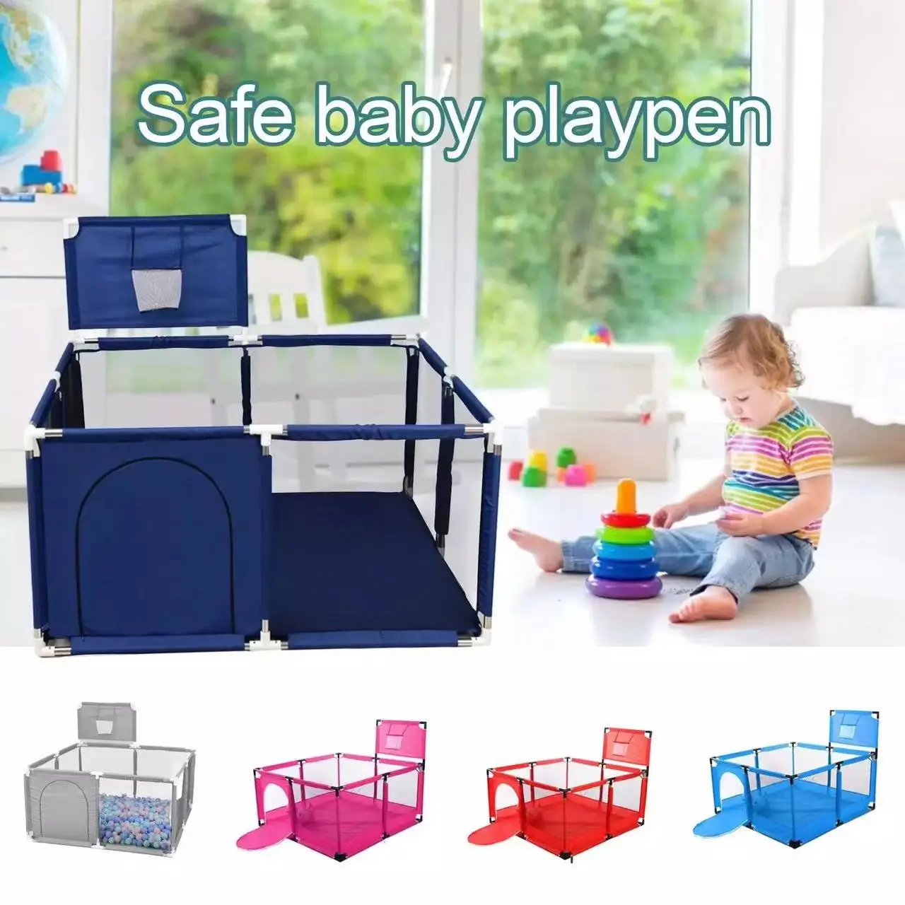 OEM & ODM Playpen for Baby and Toddlers Customized Baby Playpen Set Wholesale Baby Fences Indoor Playpen Kid's