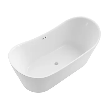 Large Custom Size Oval Solid Surface Acrylic Resin Freestanding Bathtub Modern Elegance