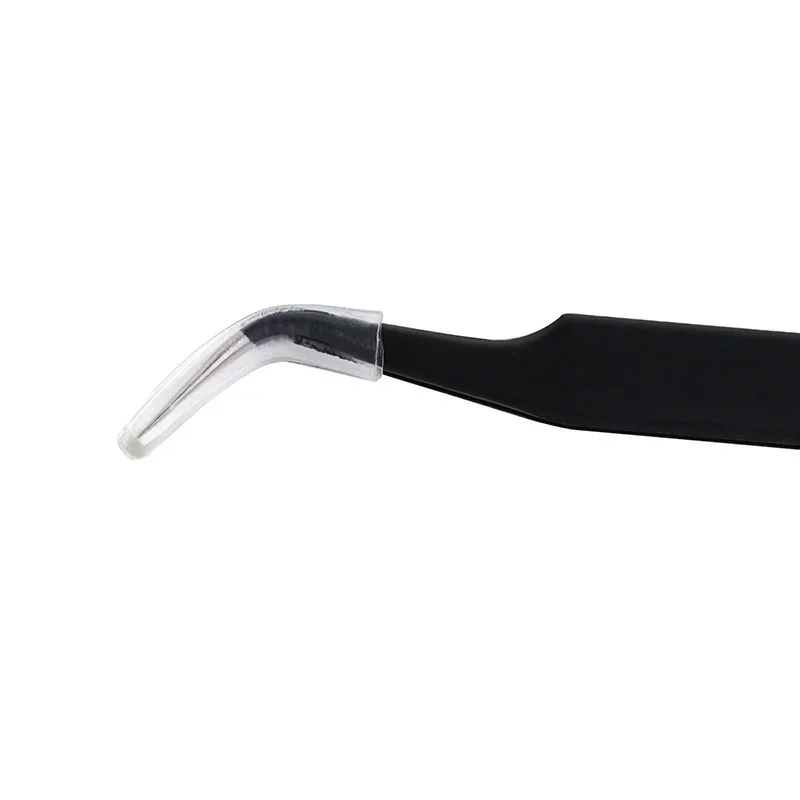 2 Pieces Straight And Curved Tip Tweezers Nipper Lashes