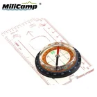 Outdoor Camping Liquid Plastic Measure Prismatic Military Map Compass