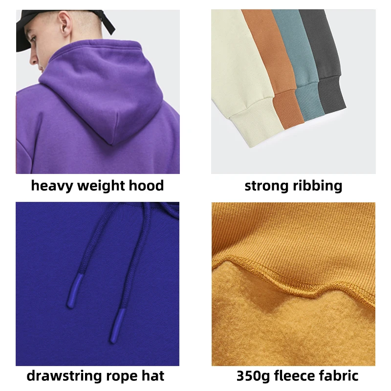 Customize 27 Colors 350GSM Sweatpants Jogger And Hoodie Set Heavyweight Fleece Tracksuits For Men Women