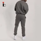 Hoodie Jogger And Hoodie Men's Sportswear Fitness Apparel Sweatsuits Cotton Grey Hoodie With Joggers Sports Sets
