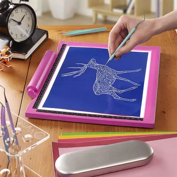 A2 A3 A4 A5 usb draw led tracing light pad flexible 3 levels brightness battery powered led drawing board