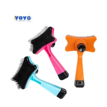 Yoyo pet comb wholesale Press dog comb brush open knot needle comb hair removal small and medium dog cat pet supplies