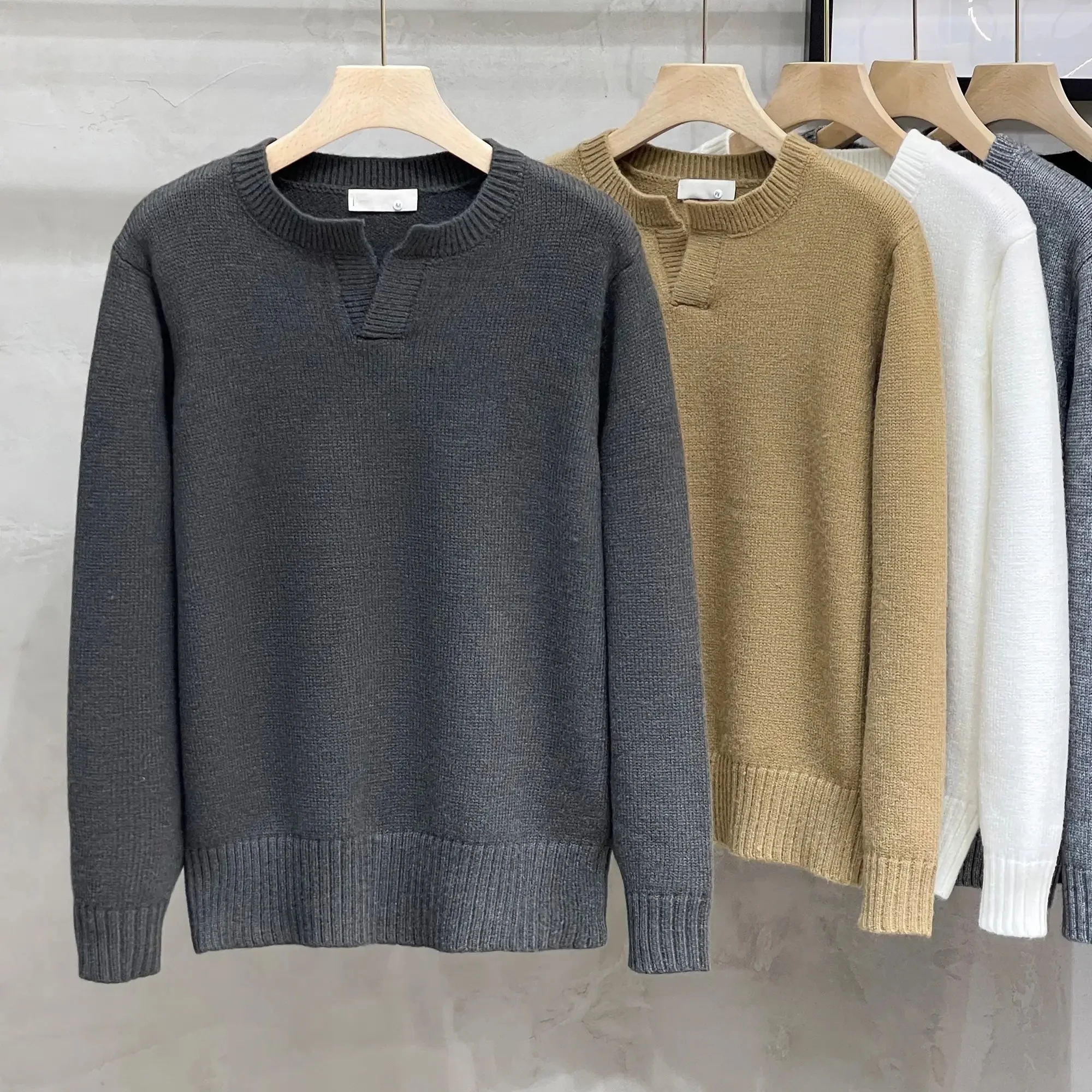 Mens Pullover Sweater Winter Ribbed Knitted Color Block Comfort Stylish Twisted Long Sleeve Sweaters