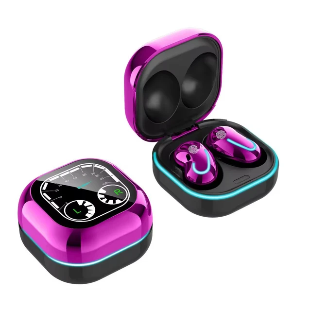 True wireless outdoor sport earbuds s6se s6 se headphone tws noise cancelling mini ear buds lce led gaming earphone