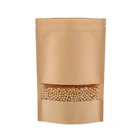 Bag Tea Tea Bag ISO9001:2015 Custom Made High Barrier Resealable Brown Kraft Paper Bag For Tea Wholesale