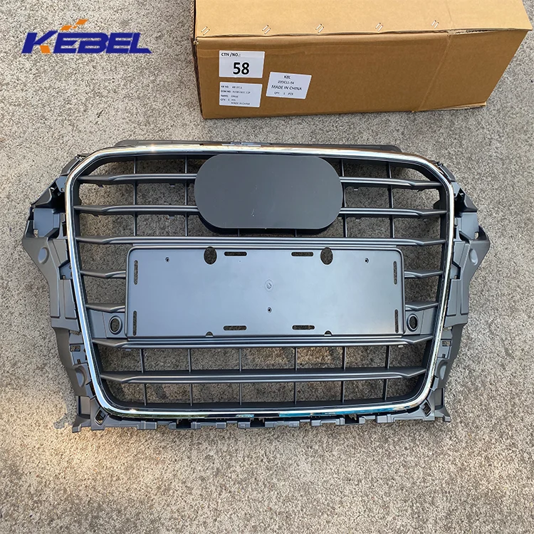 Plastic Auto Parts Newest OEM 8V58536511QP Car Front Grille for Audi A3 2015 details