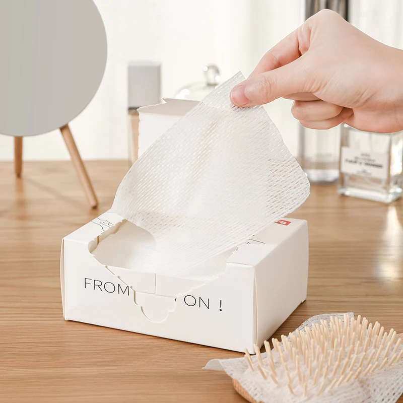 50 pack Comb cleaning net airbag comb hair cleaning sheet hair comb  protective net portable cleaning paper