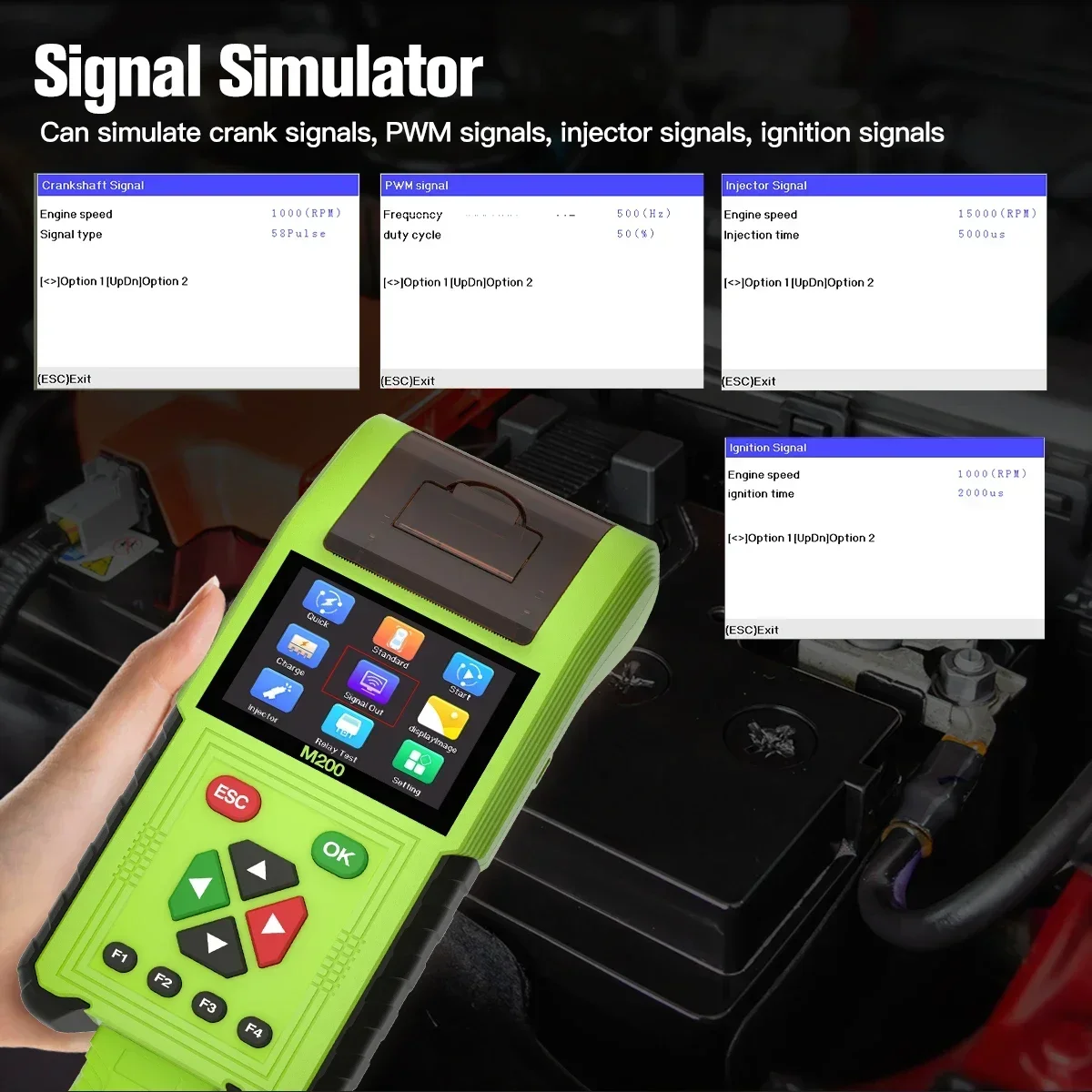 A+ Jdiag M200 Motorcycle Diagnostic Obd2 Scanner Moto Fault Code Reader