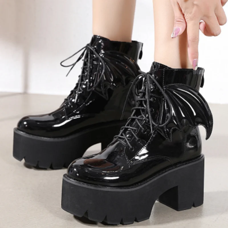 43 Platform Shoelace Zipper Extreme 