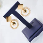 Gold Earrings Earrings Ins Personality Fashion 14K Gold Natural Freshwater Pearl Earrings