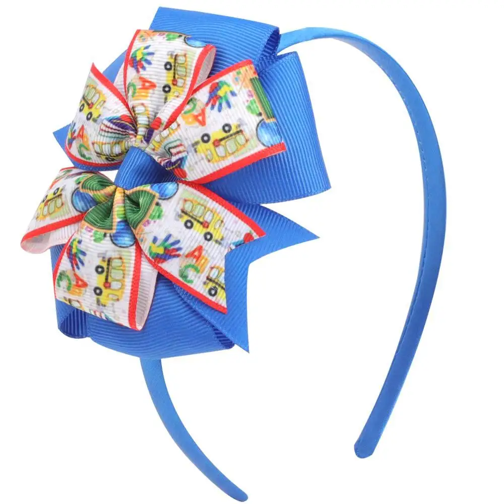 New Style Ribbon Bowknots Hairband Hair Hoop Big Bows Headband For Kids Children Hair Decoration