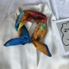 Fashion Silk Scarf Wholesale Fashion Style 100% Silk Square Shape Scarf Women Scarves