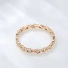 Ring Ring Woman Stacking Ring 14K Rose Gold Unique Eternity Moissanite Wedding Band Gift For Women