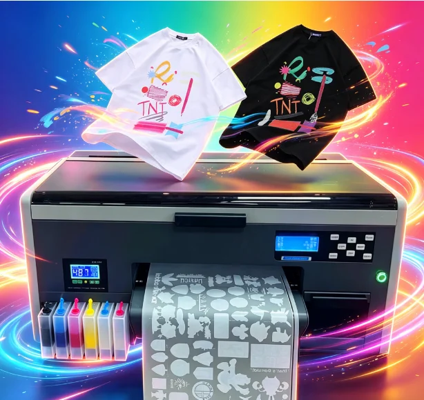 product automatic digital a3 dtf printer with dryer shirts machine shaker dtf ink new 1440 dpi epson head-3