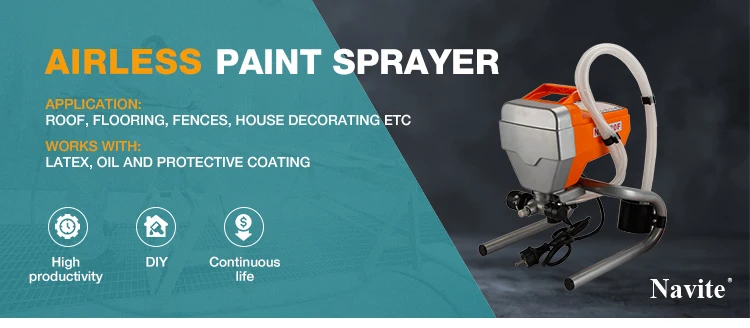 Total 450w portable electric automatic wall paint sprayers machine for disinfecting with air pump