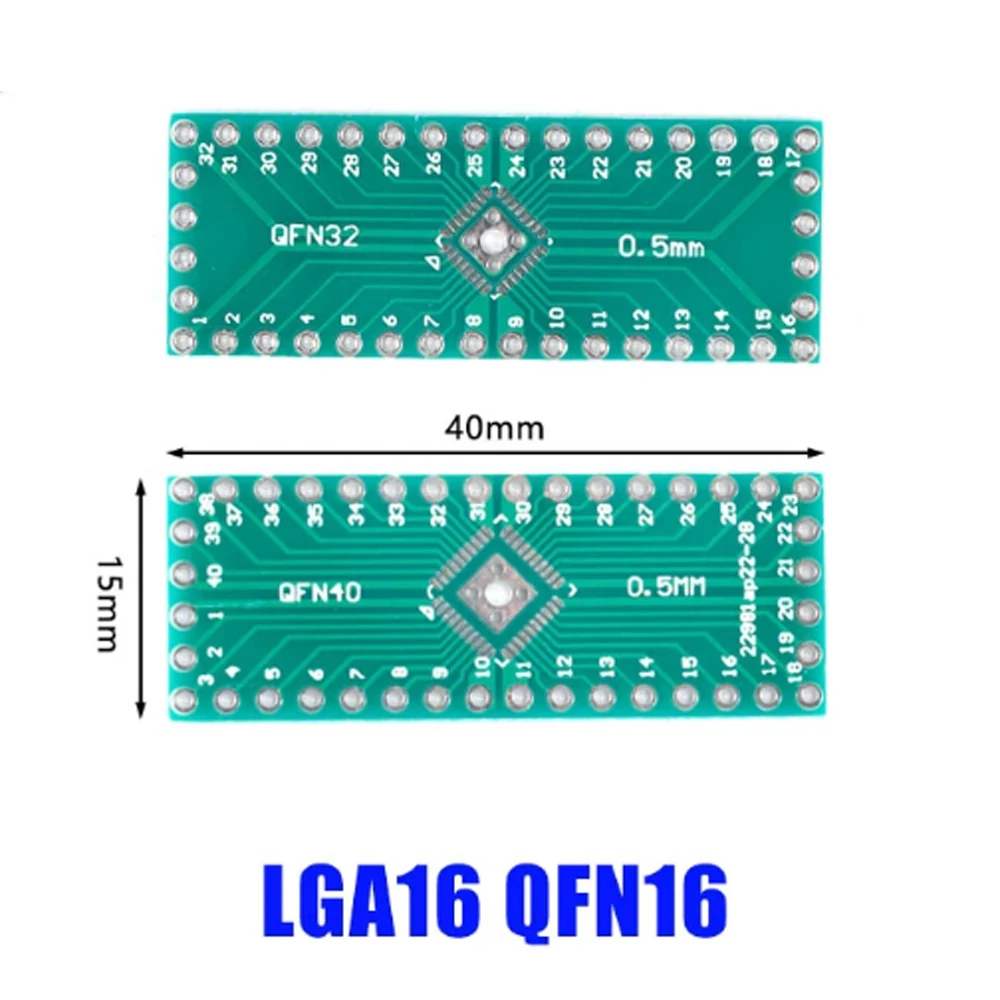 Qfn Qfn Transfer Board Adapter Pcb Pinboard Smd To Dip Dip Dip