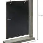 Wooden Gray Desktop Hanging Wooden Blackboard Logo Rustic Gray