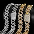 Diamond Mister Jewelry High Quality AA+ Icy 20mm Mens Women Iced Zircon Diamond Cuban Link Chain Necklace