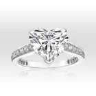 Wedding Rings Rings Classic Simple Love Heart Shaped 925 Sterling Silver Wedding Rings For Women