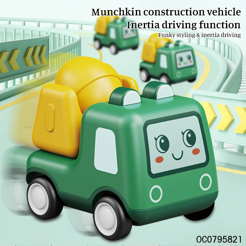 Friction small concrete mixer truck car friction toy cartoon other baby toys plastic