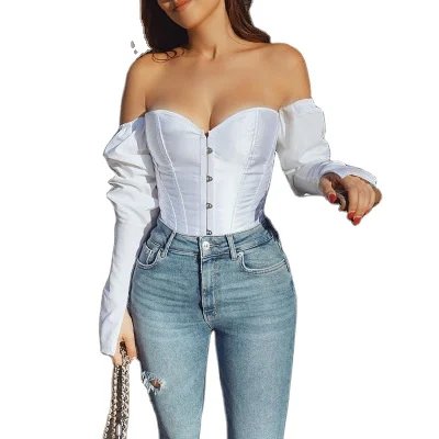 bustier peasant top