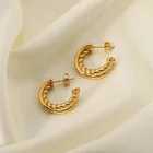 Hoop Earrings Earings Inspire Jewelry 2021 Hoop Earrings Stainless Steel Earings 2021 Gold Twisted Earrings