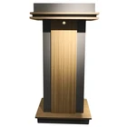Modern Wood Lectern Podium Stand Pulpit Acryl Church Concert School Podium