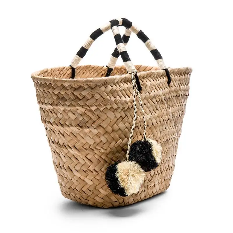 ins style eco friendly Straw Beach Bags Tote Tassels Bag Hobo Summer Handwoven Shoulder Bags