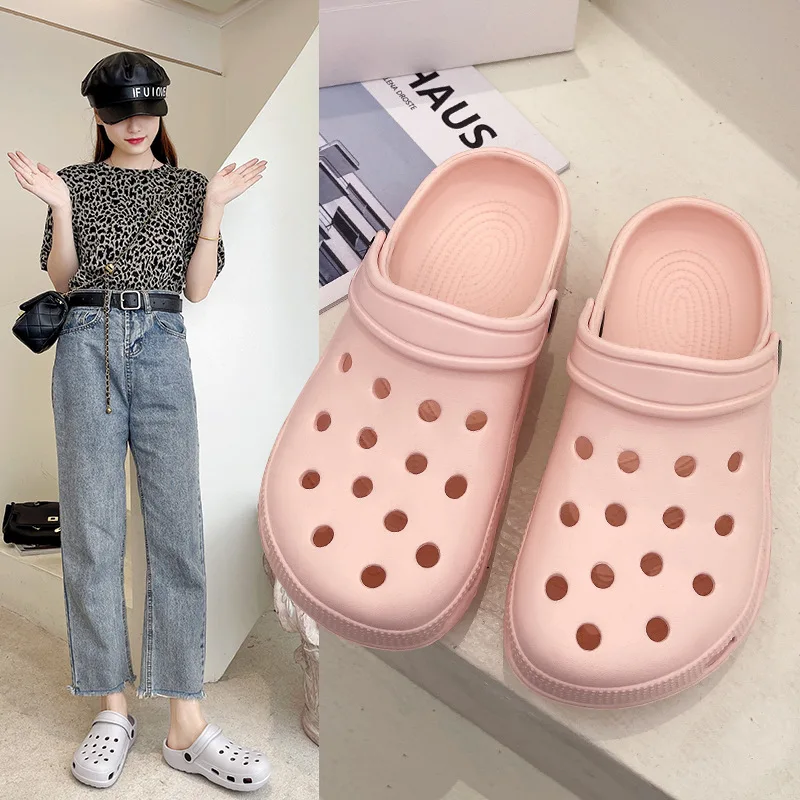 Women's trend Korean version of soft bottom beach shoes breathable casual slippers