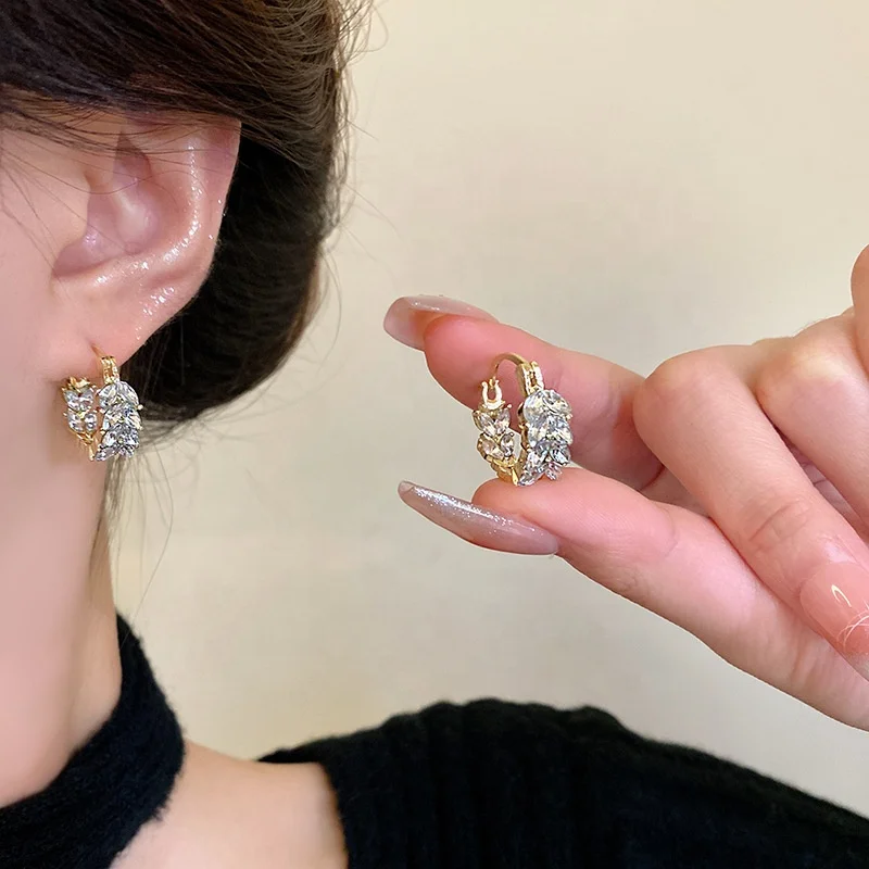 Zircon Fashion Jewelry Earrings Elegant Ear Accessories