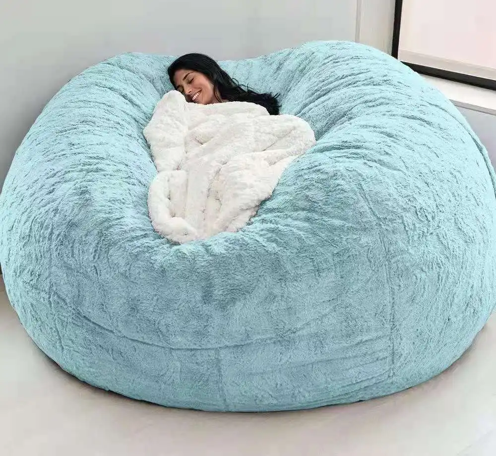 fluffy huge bean bag