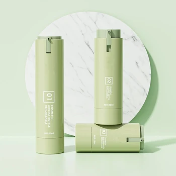 15ml 30ml 50ml Cosmetic airless pump bottle cream packaging plastic PP serum airless bottle for cosmetics