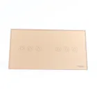 Switches Switch 10A 220V EU Standard 6 Panel Light Switches Touch Switch Panel