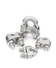 High quality Factory Supply Product  304/316 2mm-30mm  stainless steel DIN741 Wire rope clamp