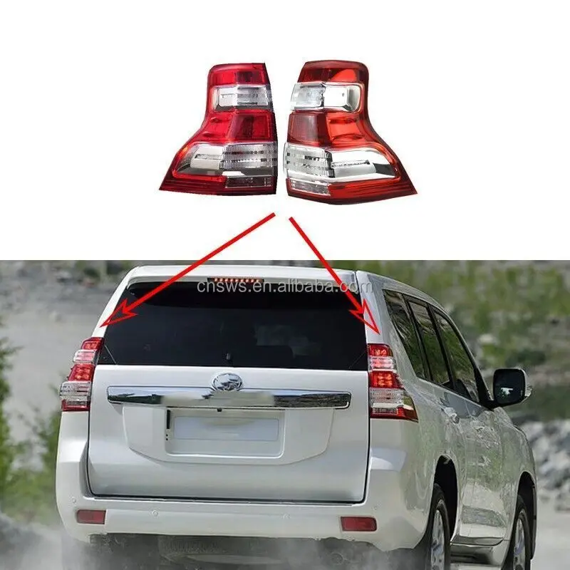 produkt części samochodowe tylne światło tylne led lampa tylna sygnał hamulca czerwona lampa dla toyota prado fj150 2014 2016-36