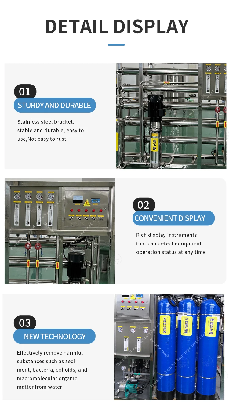 500L Pure Water Purification Treatment Machinery Plants EDI Water Purifier Treatment System Equipment manufacture